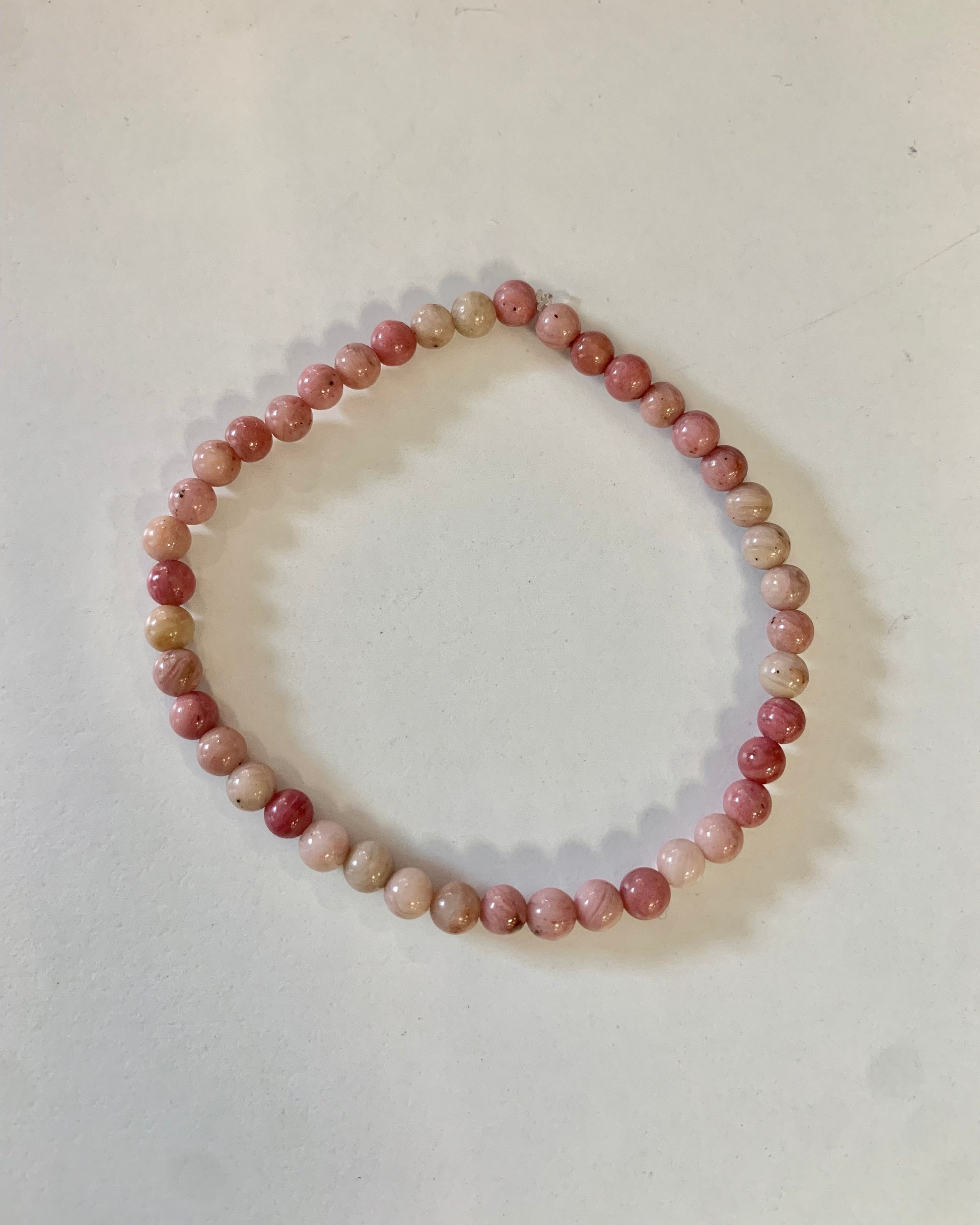 Pulsera de bolas de Rodonita Australiana