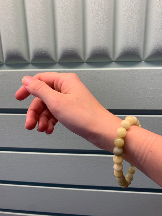 Pulsera de bolas jade verde