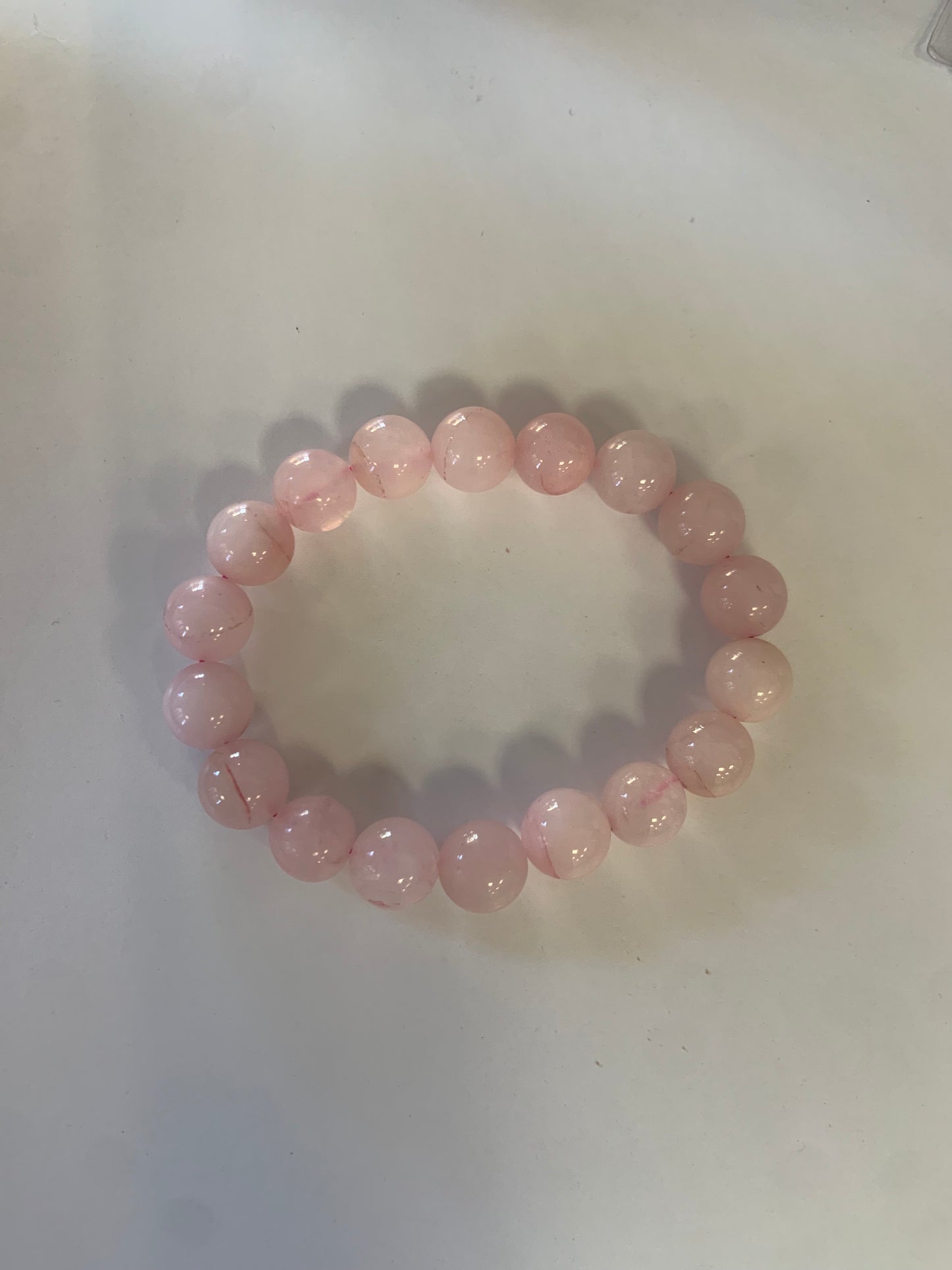 Pulsera de cuarzo rosa