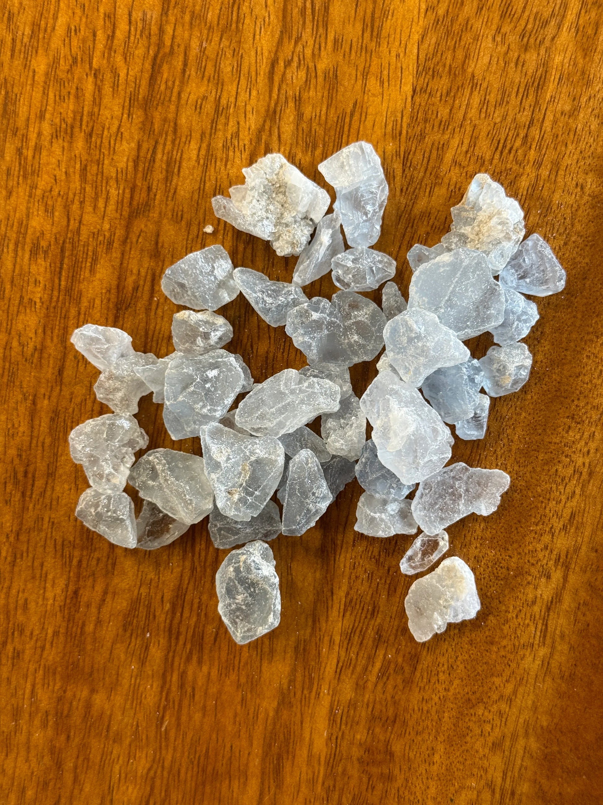 Punta cristalizada de mineral de Celestina.