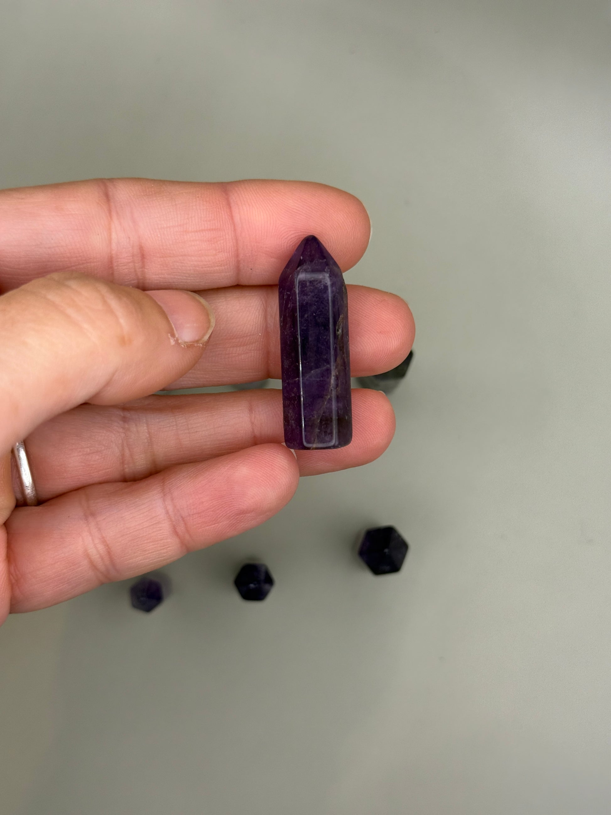 Punta generador de amatista