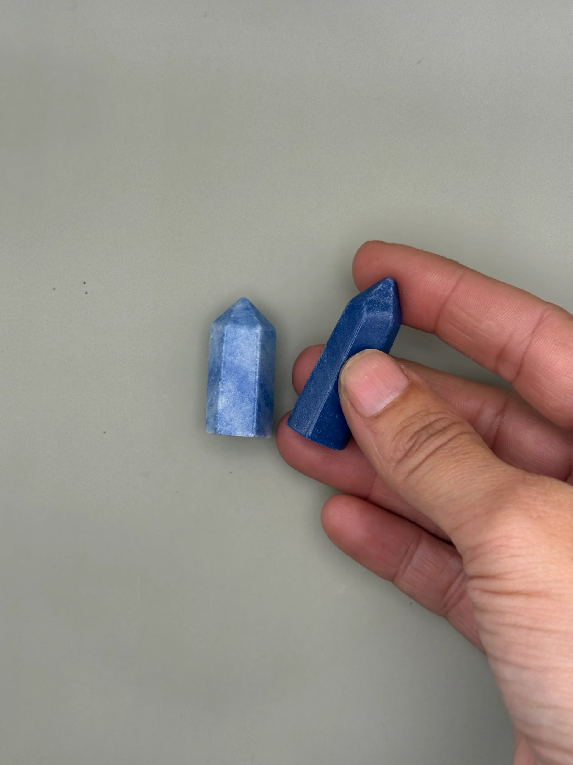 Punta generador de aventurina azul 