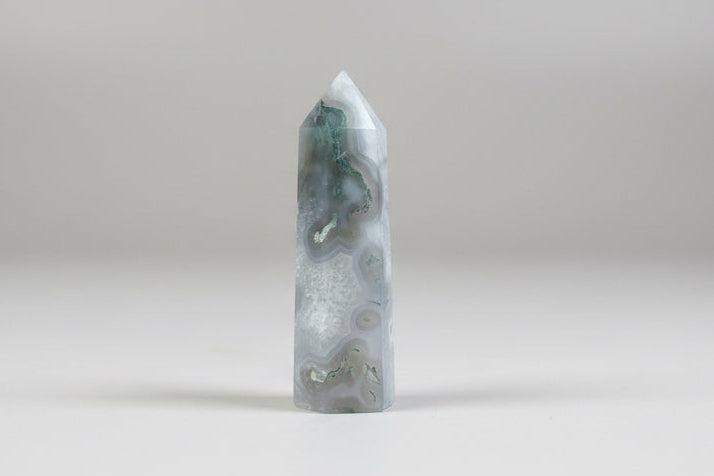 Punta generadora de ágata musgosa