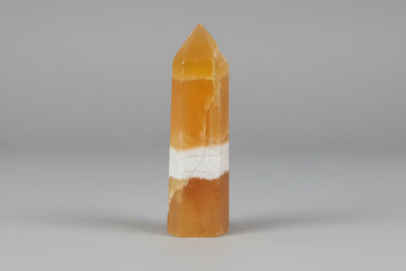Punta generadora de Calcita Naranja