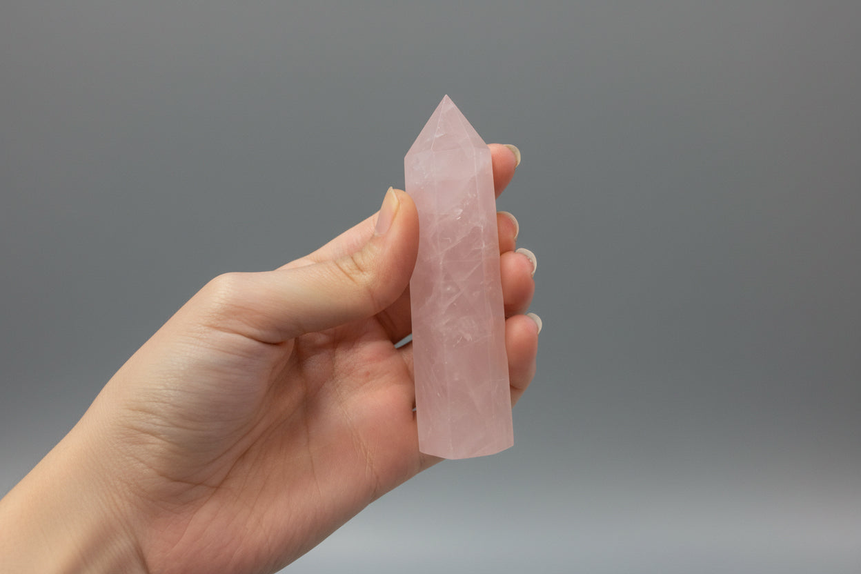 Punta generadora de cuarzo rosa