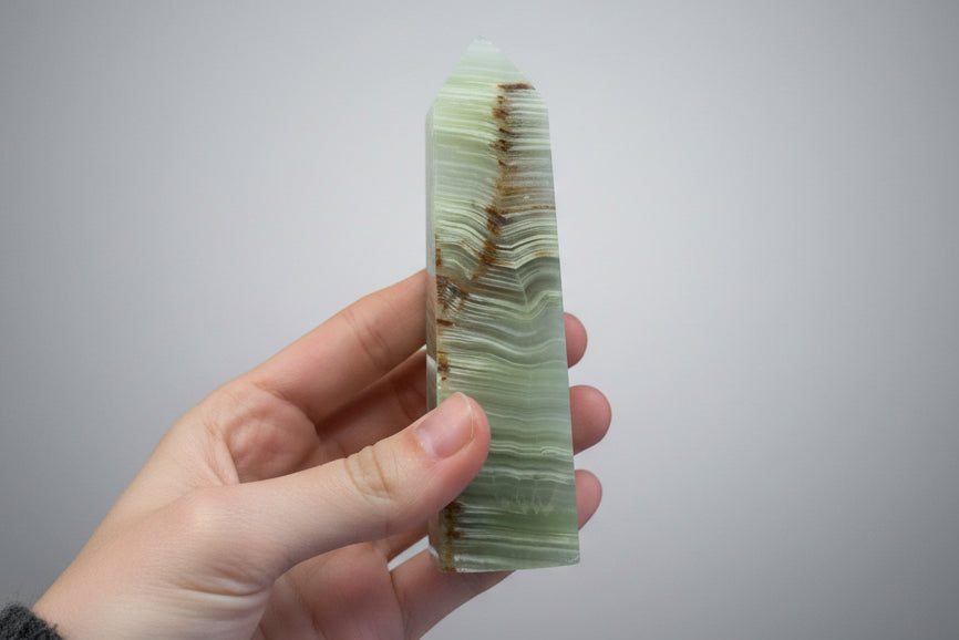 Punta generadora de ónix verde