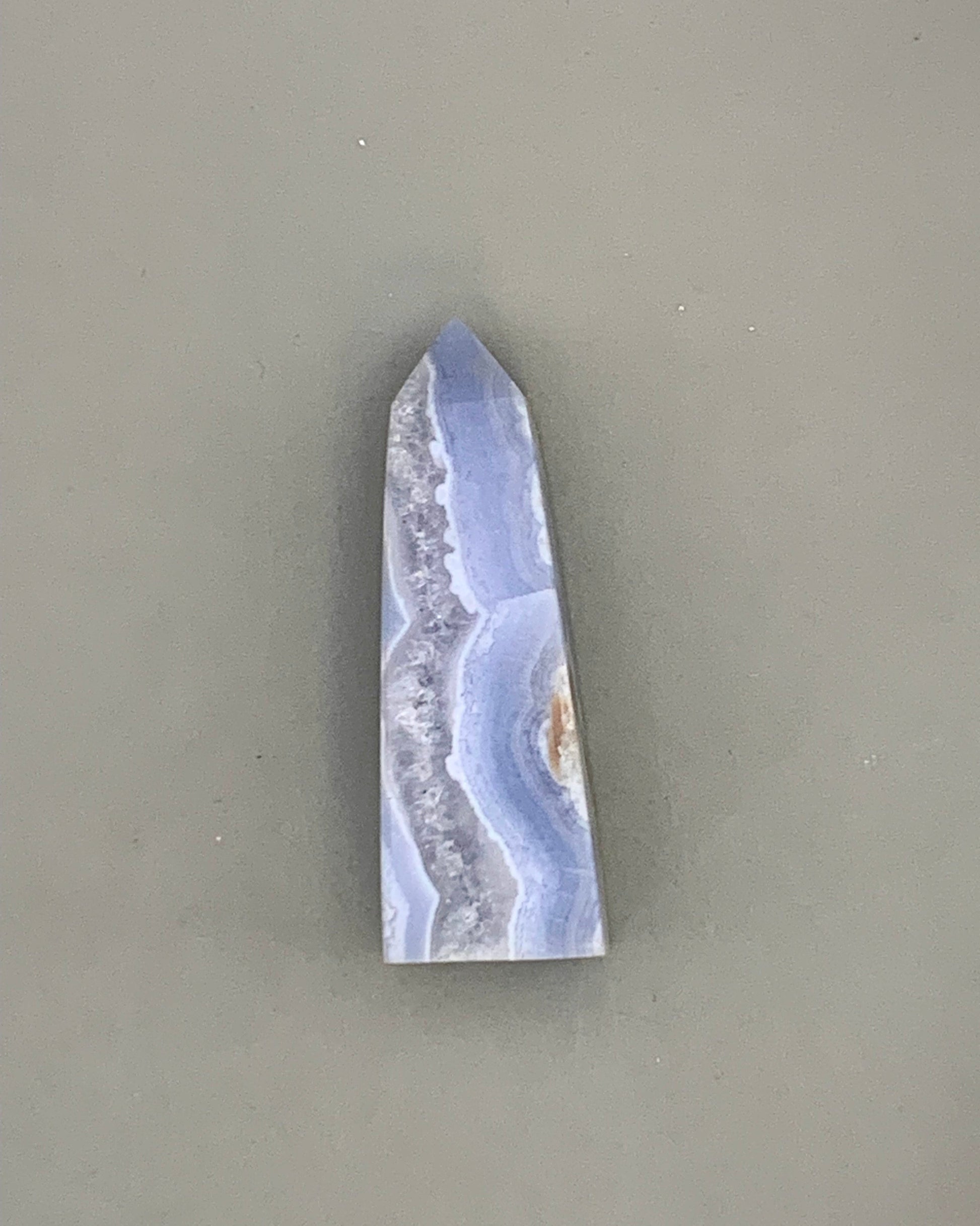 Punta generadora de Agata Azul Bandeada 