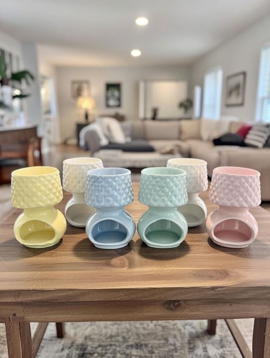 Quemador de esencia en color pastel