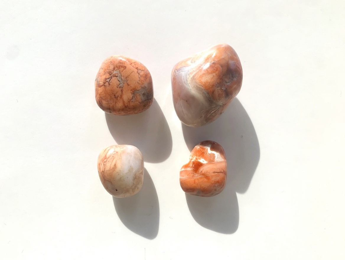 Rodado de ágata rosa 