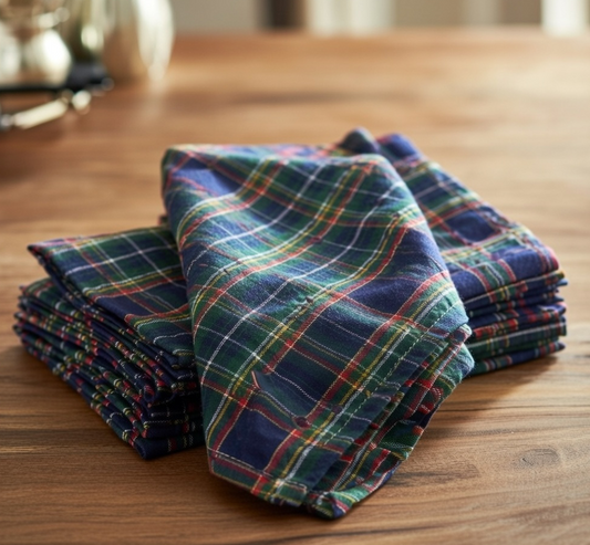 Servilletas Vichy navidad 