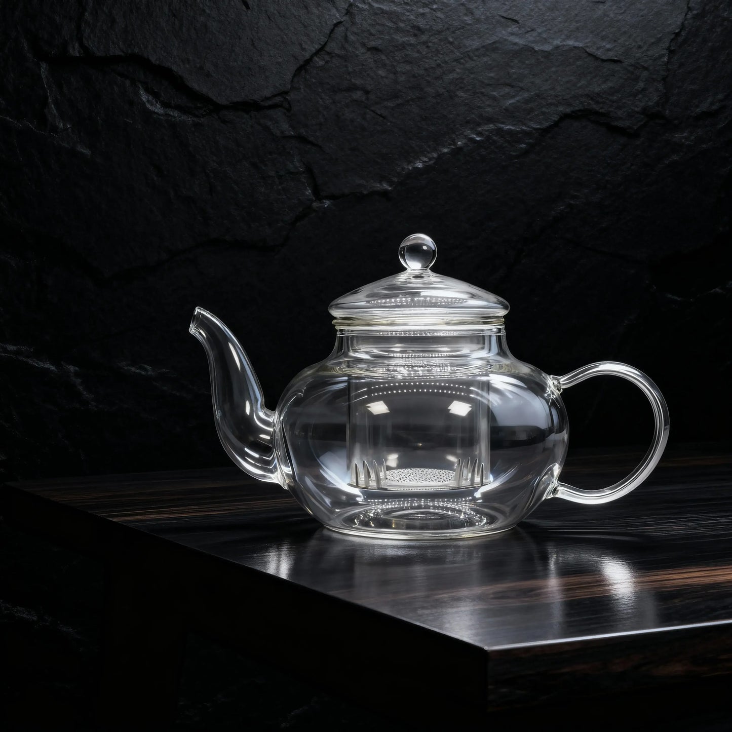 Tetera transparente de vidrio con difusor - La Quinta Vidal
