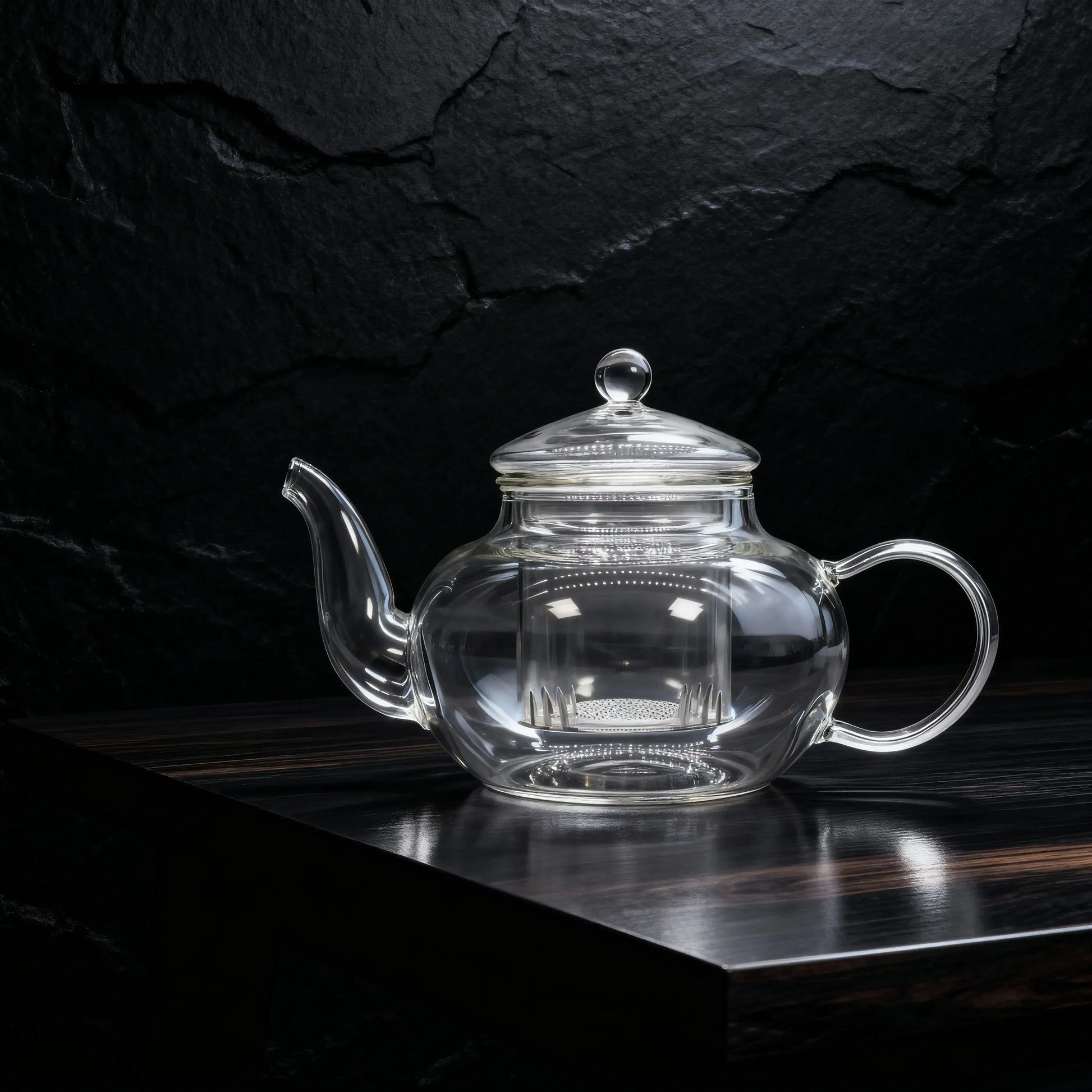 Tetera transparente de vidrio con difusor - La Quinta Vidal