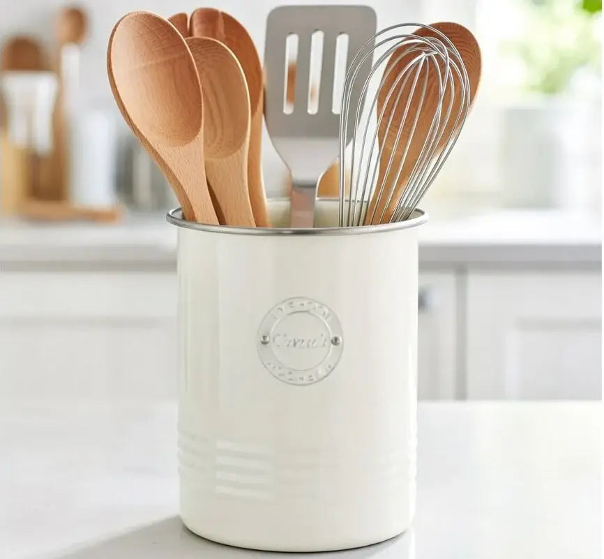 Vaso porta utensilios de cocina en acero estilo farmhouse - La Quinta Vidal