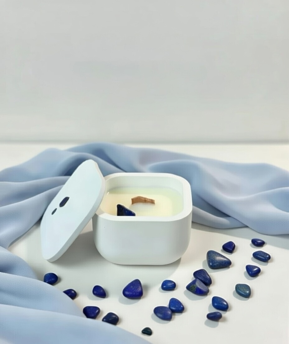 Vela con minerales energéticos