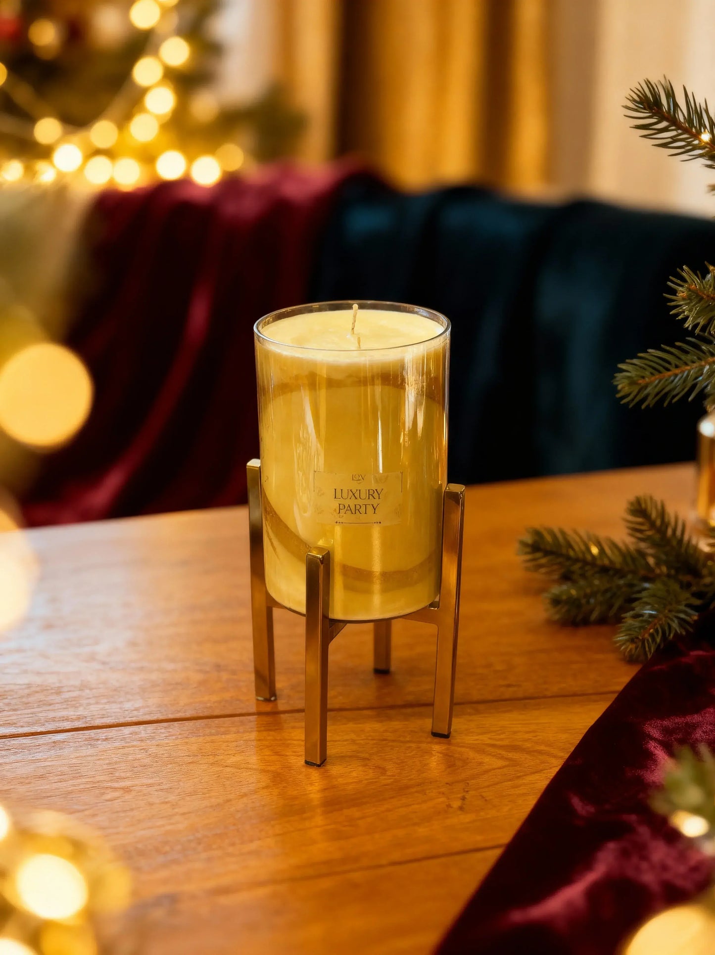 Vela de soja gel y oro Luxury Party edición Limitada 