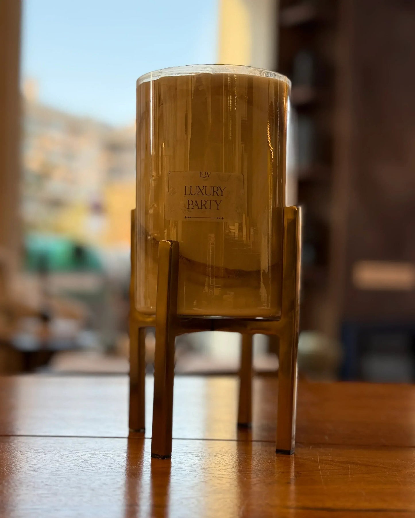 Vela de soja gel y oro Luxury Party edición Limitada 