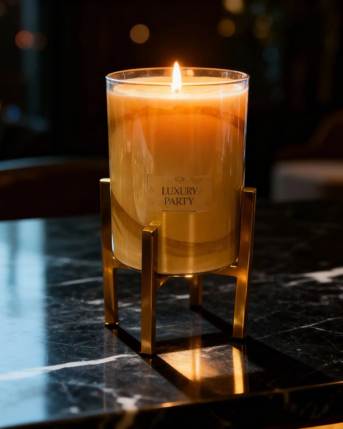 Vela de soja gel y oro Luxury Party edición Limitada 