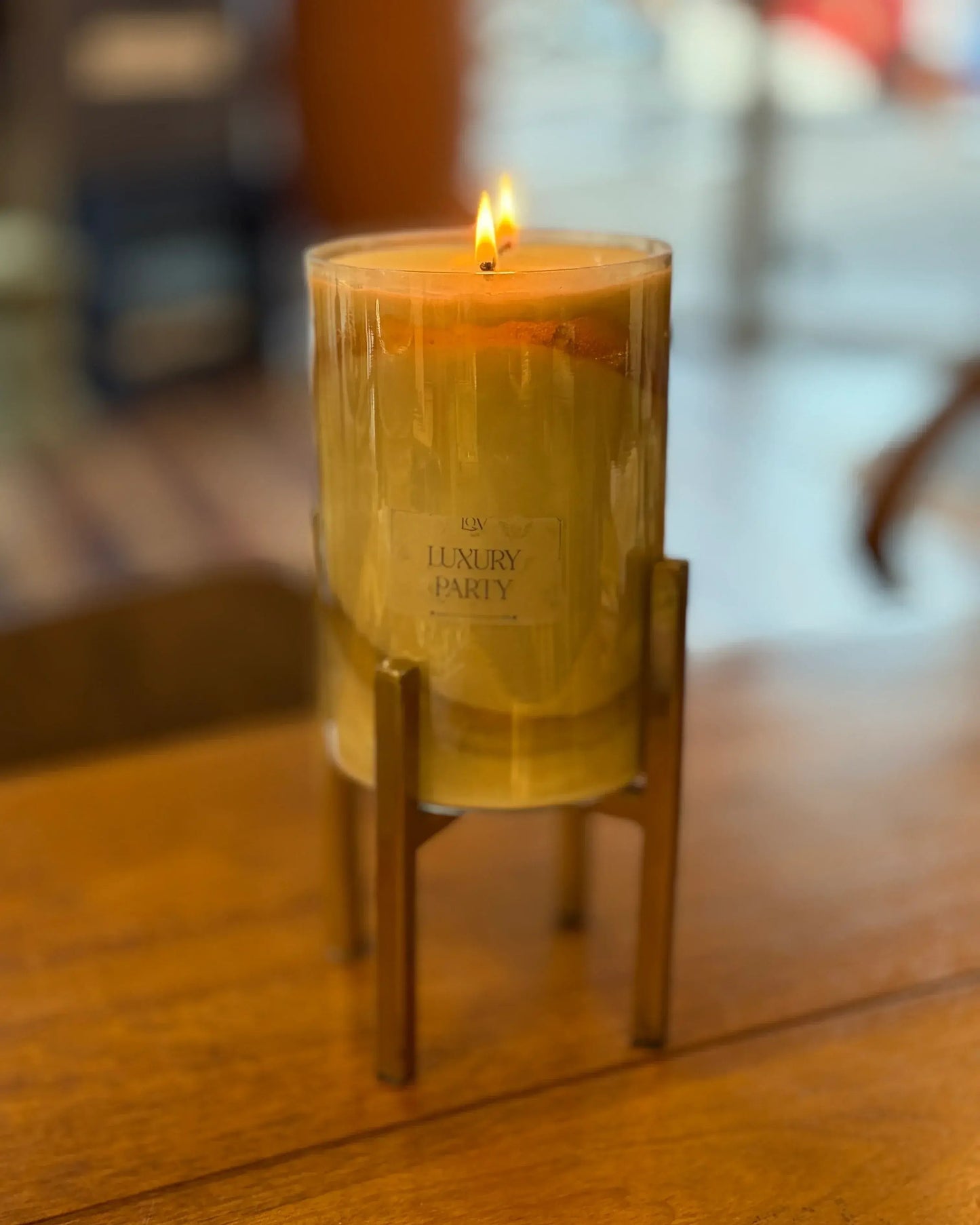 Vela de soja gel y oro Luxury Party edición Limitada 