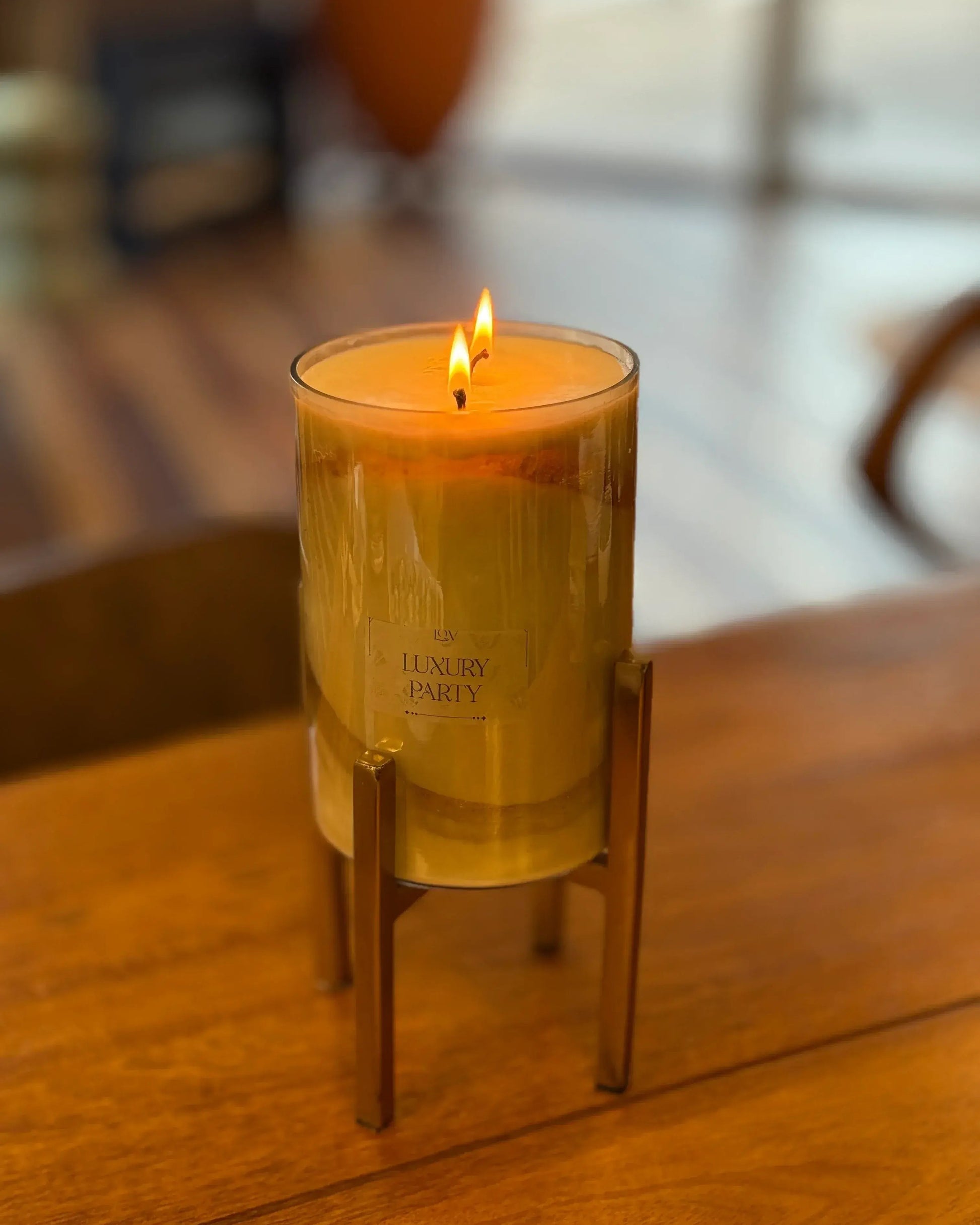 Vela de soja gel y oro Luxury Party edición Limitada