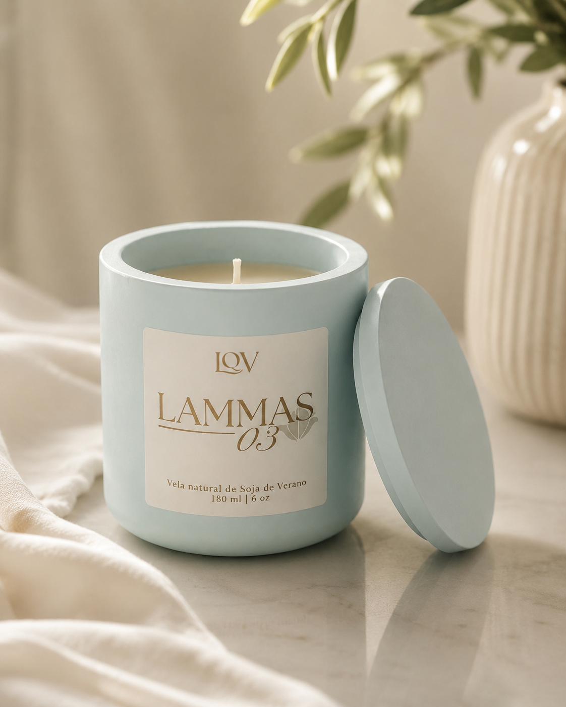 Vela de cera de soja lammas scent n3