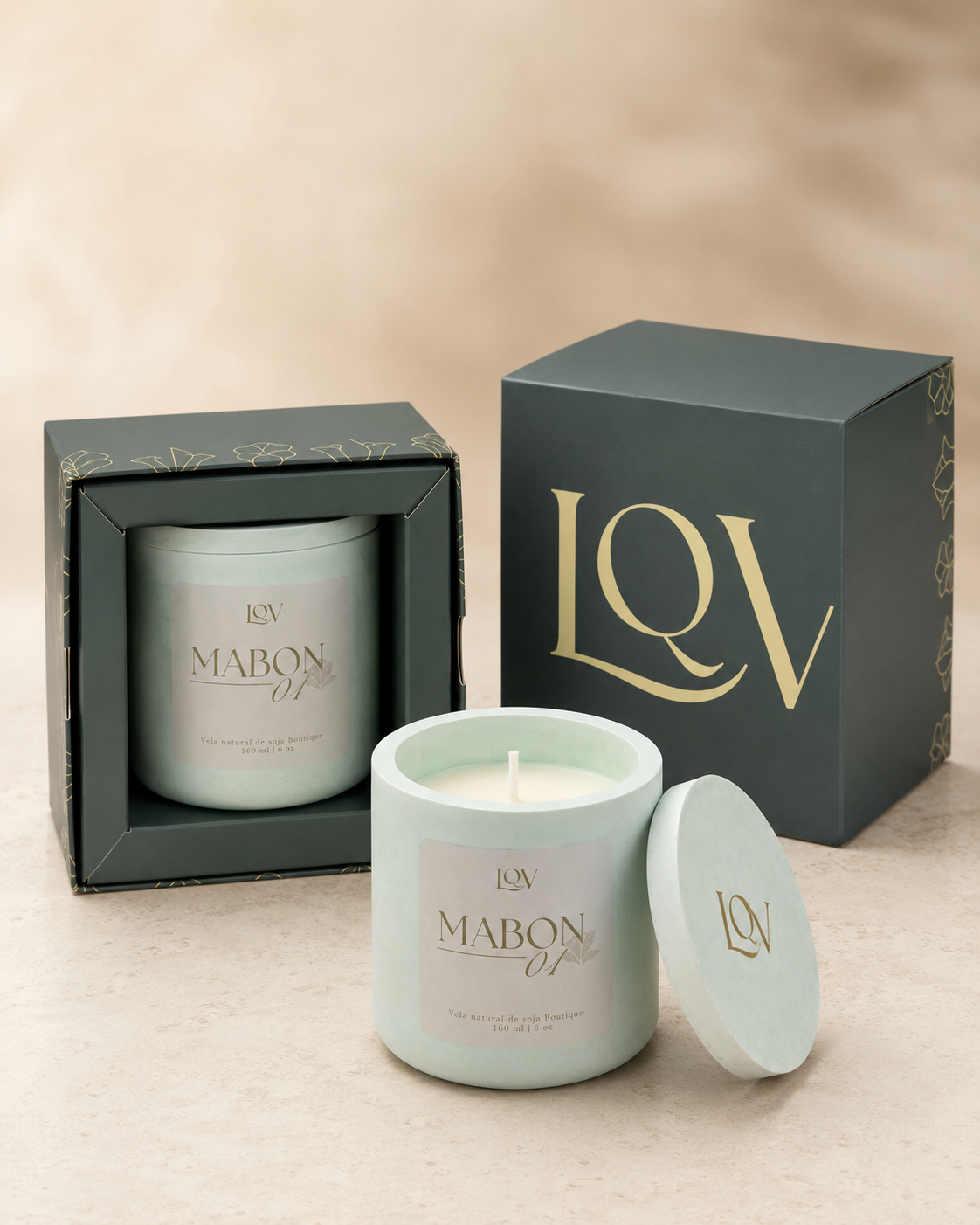 Vela de cera de soja mabon scent n1