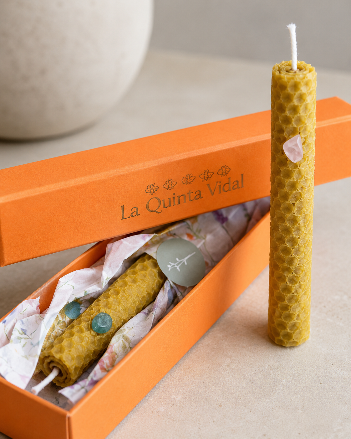 Vela de miel ritualizada 