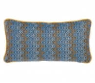 Cojín azul estilo azulejo